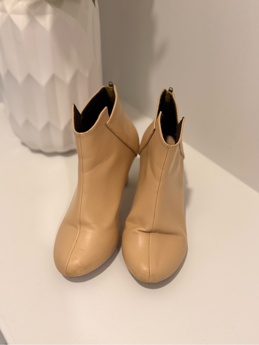 Women’s Tan Ankle Boots - Classic Neutral Booties